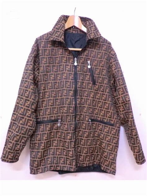 vintage mens fendi jacket|thigh length rain jacket men.